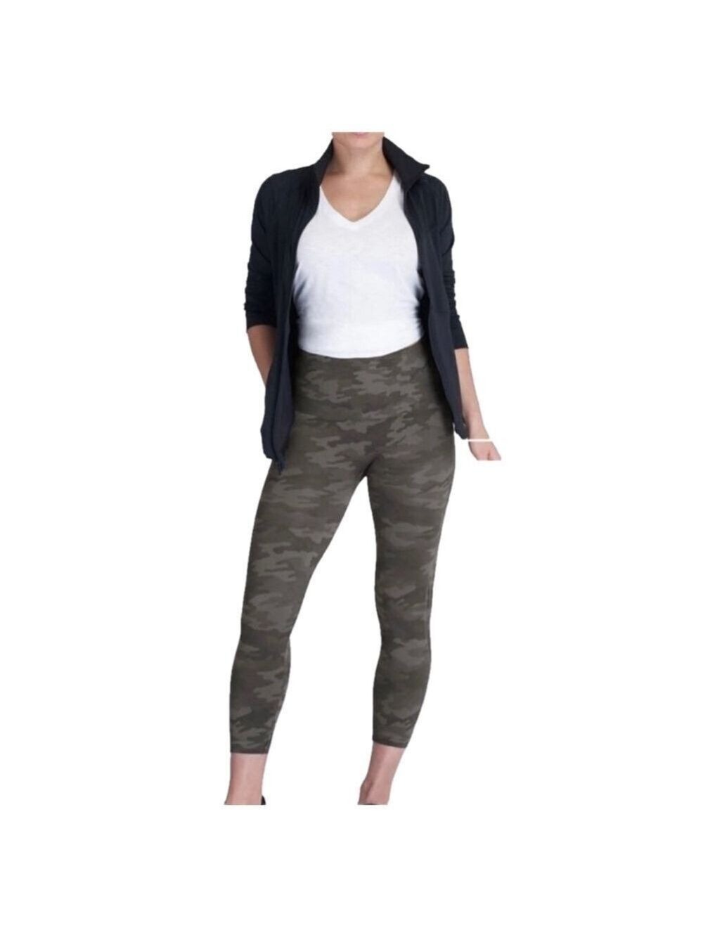 SPANX Look At Me Now Seamless Camo Print Leggings SZ M